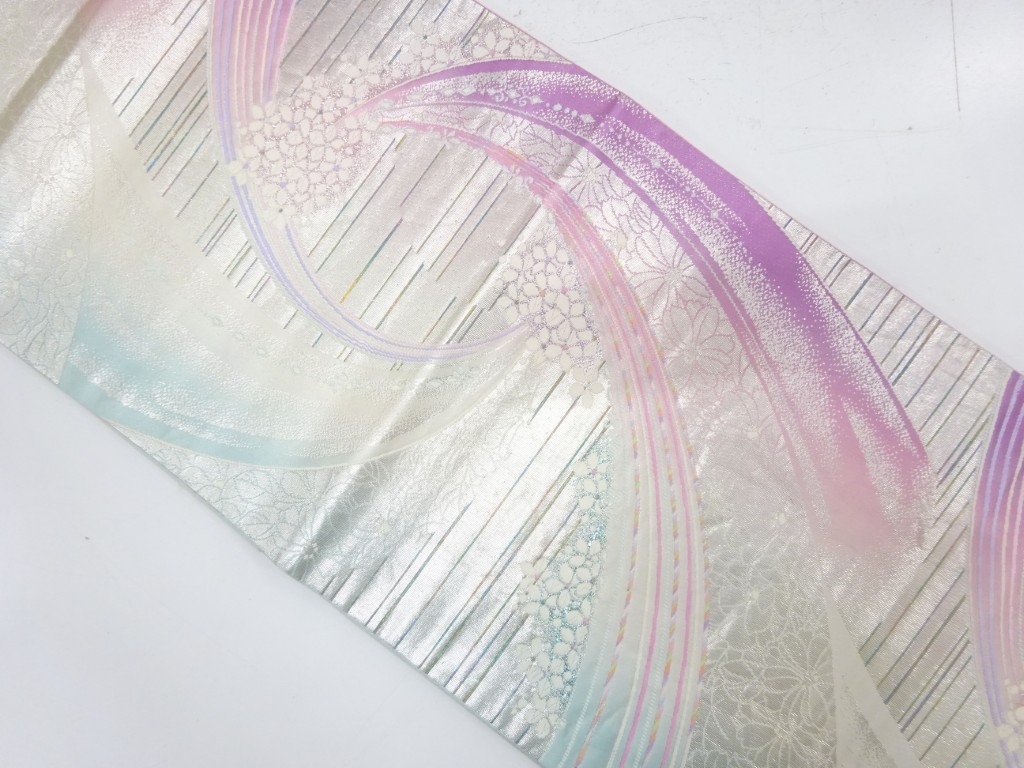 JAPANESE FUKURO OBI / WOVEN FLOWER